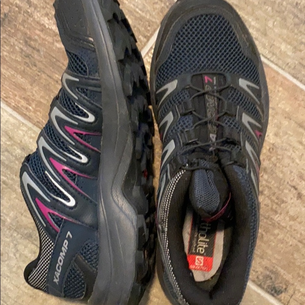 Ladies Solomon XA comp 7 trail running shoes, 8.